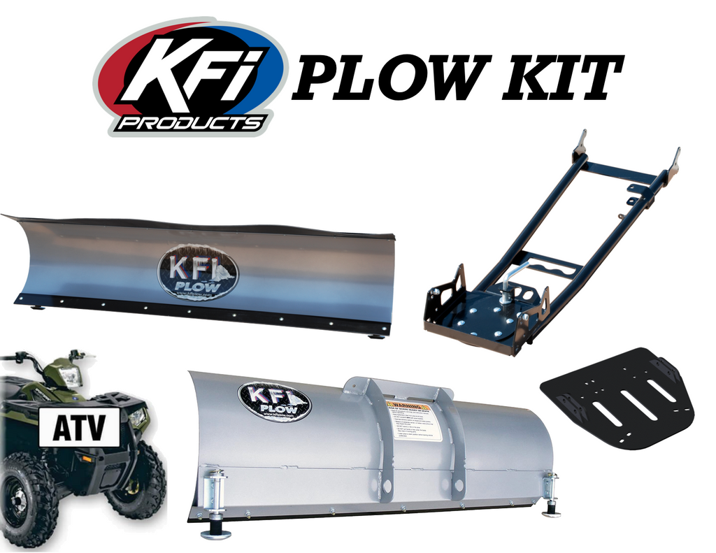 KFI Full Snow Plow Kit - 48 inch Pro-S Steel Plow Blade with