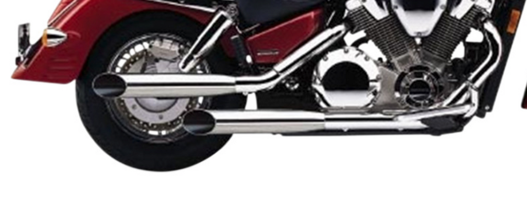 Cobra Slip-On Mufflers for 2002-08 Honda VTX1800 - Chrome - 1176SC