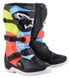 Alpinestars Youth Tech 3S Boots motocross - Black / Yellow  / Red - Youth US 11 / EU 29 - 2014518-1538-11 - FINAL SALE