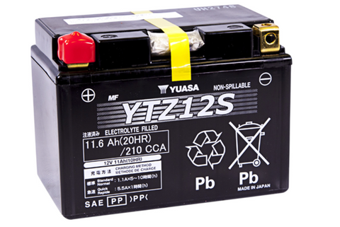 Yuasa High Performance AGM Maintenance-Free Battery - YTZ12S - YUAM7212A