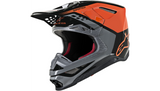 Alpinestars Supertech M8 Helmet Triple - MIPS - Orange/Mid Gray/Black Glossy - XL - 8301319-4184-XL - FINAL SALE