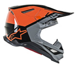 Alpinestars Supertech M8 Helmet Triple - MIPS - Orange/Mid Gray/Black Glossy - XL - 8301319-4184-XL - FINAL SALE