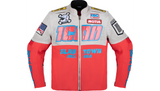 ICON Slabtown Intercept 84 Jacket - Red / Off-White Leather - Medium