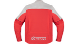 ICON Slabtown Intercept 84 Jacket - Red / Off-White Leather - Medium