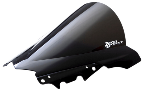 Zero Gravity Double Bubble Windscreen for 2015-18 Yamaha YZF-R3/R25 - Dark Smoke - 16-553-19