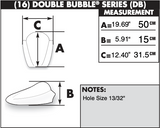 Zero Gravity Double Bubble Windscreen for 2010-14 BMW S1000RR - Dark Smoke - 16-810-19