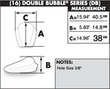 Zero Gravity Double Bubble Windscreen for 2006-19 Kawasaki ZX1400 Ninja ZX-14/14R - Dark Smoke - 16-274-19