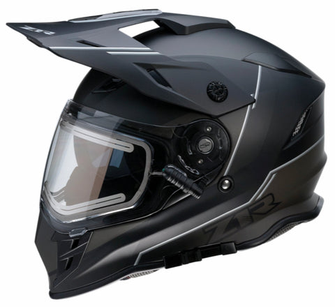 Z1R Range Bladestorm Snow Electric Helmet - Black/White - Large