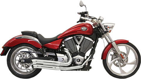 Bassani Pro-Street Exhaust for 2006-15 Victory Models - Chrome - 6V23D