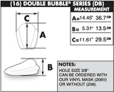 Zero Gravity Double Bubble Windscreen for 2008-14 Kawasaki KLR650 models - Clear - 16-206-01