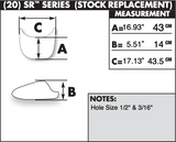 Zero Gravity SR Series Windscreen for 2002-09 Honda VFR800 Intercepteor - Dark Smoke - 20-454-19