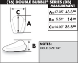 Zero Gravity Double Bubble Windscreen for 2006-08 Kawasaki EX650A Ninja 650R - Dark Smoke - 16-203-19