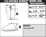 Zero Gravity Double Bubble Windscreen for 1999-07 Suzuki GSX-R1300 Hayabusa - Light Smoke - 16-133-02