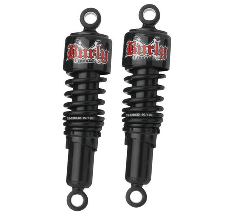 Burly Brand Slammer Shocks for 1992-17 Harley Dyna - 10.5 Inch/Black - B28-1202B