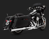 Vance & Hines Eliminator 400 Slip-On Mufflers for 1995-16 Harley FLH/FLT - Chrome - 16706