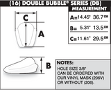 Zero Gravity Double Bubble Windscreen for 2008-14 Kawasaki KLR650 models - Dark Smoke - 16-206-19