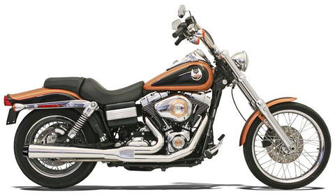 Bassani Road Rage Exhaust for 1999-05 Harley Super Glide Models - Chrome - 13311R