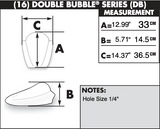 Zero Gravity Double Bubble Windscreen for 2001-05 Yamaha FZ1 - Light Smoke - 16-506-02