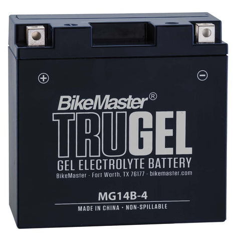 BikeMaster TruGel Battery - 12 Volt - MG14B-4