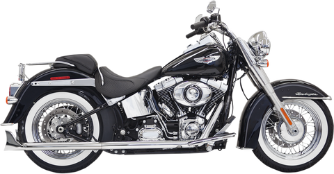 Bassani True Duals Exhaust for 2007-17 Harley Models - Chrome - 1S46E-30