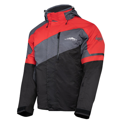 Katahdin Gear Recon Jacket - Black/Grey/Red - XX-Large