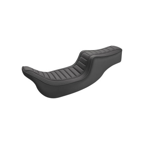 Saddlemen Hog Killers 2-Up Seat for 2008-22 Harley FL Touring models - Black/Tuck and Roll - HK14-009