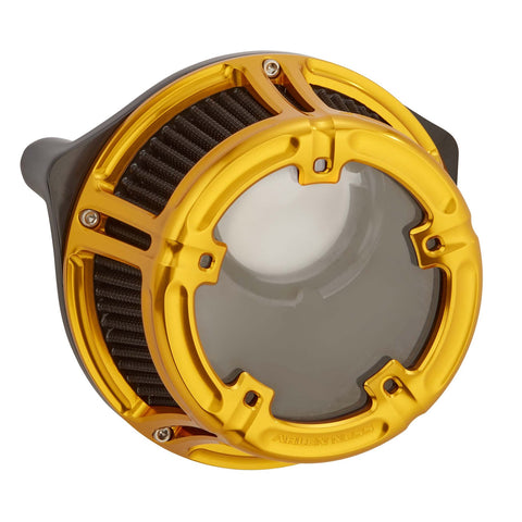 Arlen Ness Method Clear Sucker Air Cleaner for 2008-17 Harley Touring FBW models - Gold - 18-176