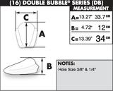 Zero Gravity Double Bubble Windscreen for 2008-10 Suzuki GSX-R600/750 - Clear - 16-112-01