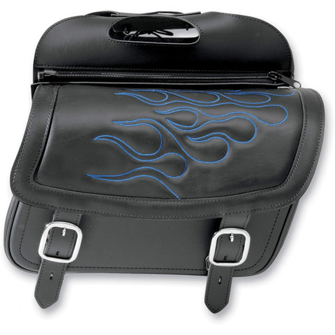 Saddlemen Highwayman Saddlebags - Large/Blue Flame - 3501-0773