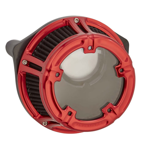 Arlen Ness Method Clear Sucker Air Cleaner for 2008-17 Harley Touring FBW models - Red - 18-171