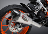 Yoshimura 16381BP520 Alpha T Slip-On Exhaust for 2017-18 KTM RC390