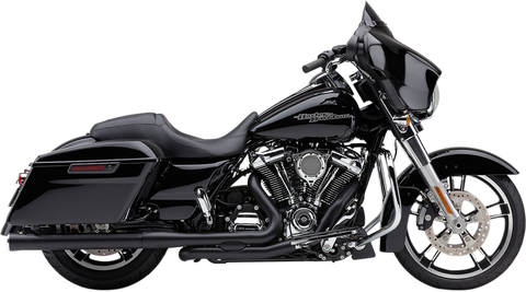 Cobra 3 Inch RPT Slip-On Mufflers for 2017-22 Harley FL Touring models - Black - 6071RB