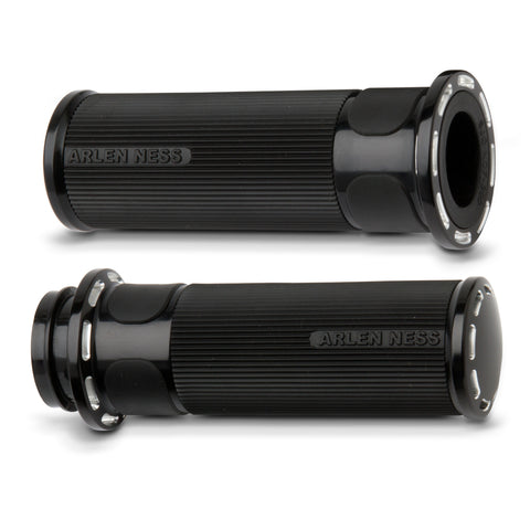 Arlen Ness Fusion Series Grips for Harley Electra / Road Models - Black - 07-303