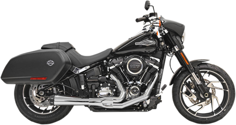 Bassani Road Rage Exhaust for 2018-19 Harley Softail Sport Glide - Chrome- 1S81R