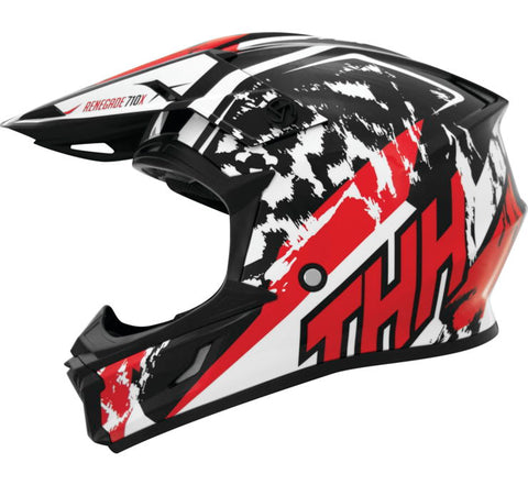 THH T710X Renegade Helmet - White/Red - Large