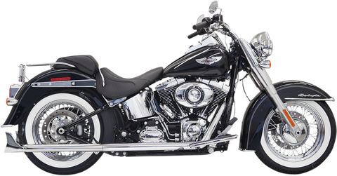 Bassani True Duals Exhaust for 2007-17 harley Softail Models - Chrome - 1S66E-30