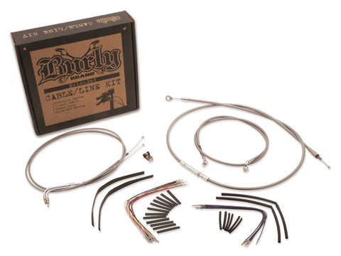 Burly Brand 16in Handlebar Extension Kit for 2007-10 Harley FLST models - B30-1054