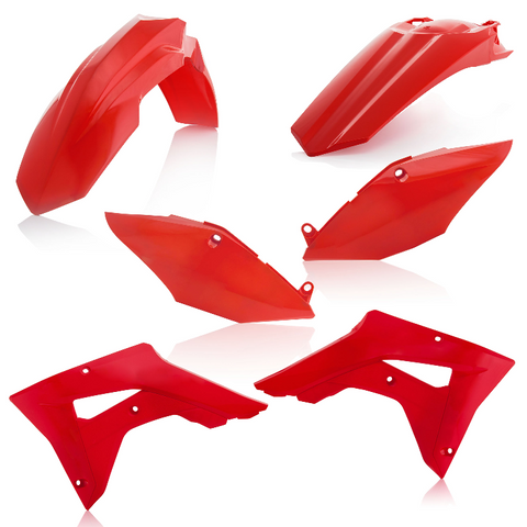 Acerbis Standard Plastic Kit for 2017-21 Honda CRF models - Red - 2645460227