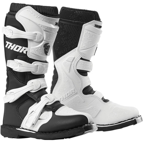 THOR Blitz XP Womens Riding Boots - Black/White - Size 9