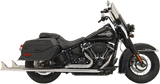 Bassani Fishtail True Dual Exhaust System for 2018-22 Harley Softail Heritage Classic - 36inch/Chrome - 1S96E-36