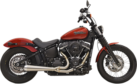 Bassani Road Rage Exhaust for 2018-19 Fat Bob / Softail - Stainless Steel - 1S72SS