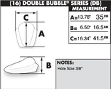 Zero Gravity Double Bubble Windscreen for 2000-03 Suzuki GSX-R600/750/1000 - Clear - 16-106-01