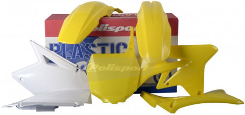 Polisport MX Replica Plastics Kit for 2007-09 Suzuki RM-Z250 - Yellow/White - 90208