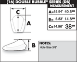 Zero Gravity Double Bubble Windscreen for 2006-19 Kawasaki ZX1400 Ninja ZX-14/14R - Light Smoke - 16-274-02