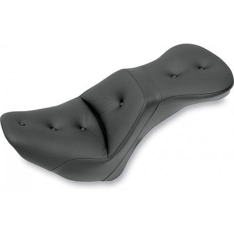 Saddlemen Explorer 2-Up Seat for 2006-17 Harley Softail Deluxe - Black/Pillow Top - 806-15-0291RS