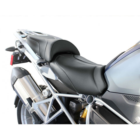 Saddlemen Adventure Tour 2-Piece 2-Up Seat for 2013-20 BMW R1200GS/R1250GS - Black/Contrast Stitched - 0810-BM33