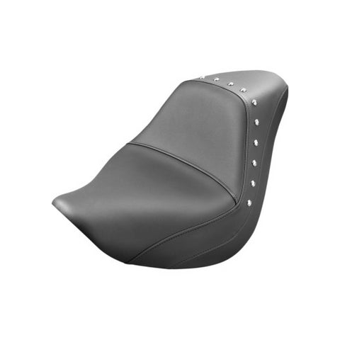 Saddlemen Renegade Deluxe Solo Seat for 2006-20 Kawasaki VN900 Vulcan Classic / Custom - Black/Studded - K06-11-001