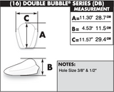 Zero Gravity Double Bubble Windscreen for 2008-11 Honda CBR1000RR - Clear - 16-424-01