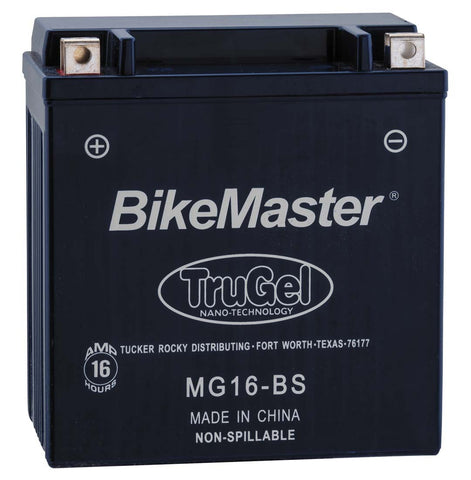 BikeMaster TruGel Battery - 12 Volt - MG16-BS