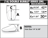 Zero Gravity Double Bubble Windscreen for 2009-12 Triumph Daytona 675 - Clear - 16-912-01